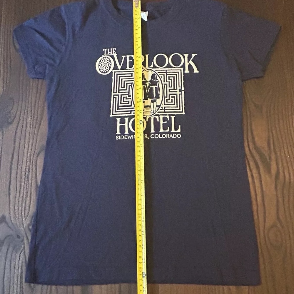 Women's T-Shirt Overlook Hotel, Navy Blue, Size Large, NWOT - Picture 3 of 5